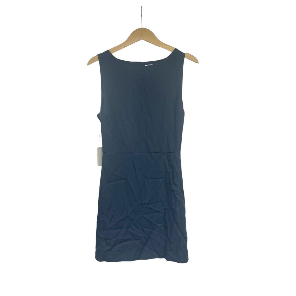 Babaton Bond Dress Dark Night Navy Modest Open Back Womens Size 6 New